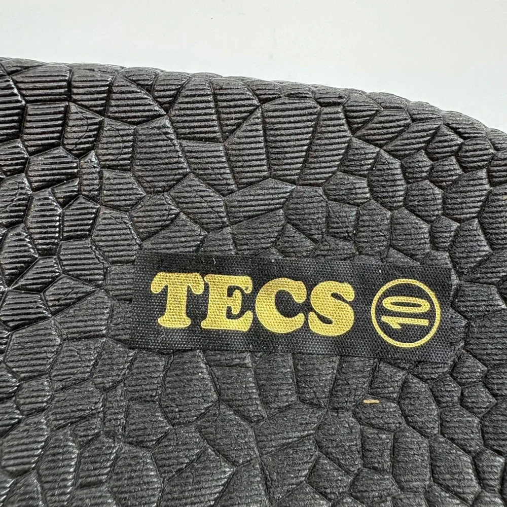 Ad Tec TECS Mens Black Textured Slide Sandals‎ Size 10 HM-065 Pool Beach Casual